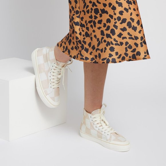 Vans Shoes - VANS SKATE SK8 HI 138 Decon SF Shoes Big Checkers